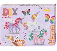 Hama - Beads | Approx. 4.000 Beads, 2 pegboards: Butterfly No. 298 and Fantasy Horse No. 315. Colour Printed Design Sheet, Instructions and Ironing Paper.