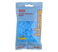 Hama Beads Bag | Approx. 1000 Midi Fuse Beads | Mosaic Decoration Arts & Craft for Creative Children Ages 5+ | Translucent Aqua
