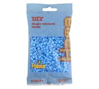 Hama Beads Bag | Approx. 1000 Midi Fuse Beads | Mosaic Decoration Arts & Craft for Creative Children Ages 5+ | Pastel Blue