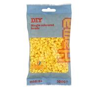 Hama 1000 Midi Beads In Bag Cylindrical Plastic - Light Yellow