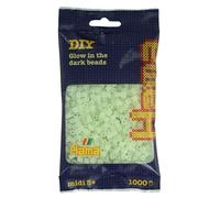 Hama Beads Bag | Approx. 1000 Midi Fuse Beads | Mosaic Decoration Arts & Craft for Creative Children Ages 5+ | Glow in The Dark - Green