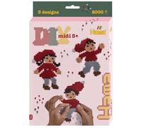 Hama Beads DIY Box - Christmas Fun | Approx. 2.000 Fuse Beads, 1 Large Square Pegboard, Design Sheet, Instructions & Ironing Paper | Mosaic Decoration Arts & Craft for Creative Children Ages 5+