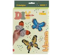 Hama DIY Beads Set - Butterflies Hanging Box - Fuse Beads Mosaic - Ages 5+ - Official Beads Set