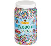 Hama Beads Pastel Mix - 13,000 Midi Beads - Tub