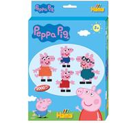 Hama Beads Peppa Pig Gift Hanging Box, Arts and Crafts Beads for Boys and Girls Ages 3+, Official Hama Beads Peppa Pig Set