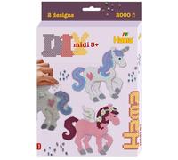 Hama Beads Set - Fantasy Horses Hanging Box, Arts and Crafts for Boys and Girls Ages 3+, Official Hama Beads Set
