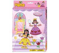 Hama Perlen 3444 Geschenk-Set Prinzessin mit ca. 2.000 bunten Midi Bügelperlen m