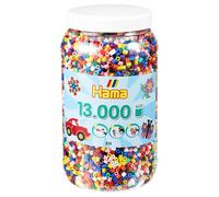 Hama Beads Solid Mix 13,000 Midi Beads in a Tub Creative Crafts for Kids