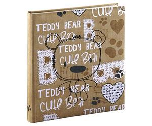 Hama | "Bernd" Book Bound Photo Album | 29 x 32cm 50 Pages | Brown Bear