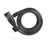 Hama Bicycle Spiral Cable Lock, 120 cm, Black
