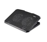 Hama "Black Metal" Laptop Cooler, Tilting, Quiet, 2 Fans, 40 cm (15.6"), blk