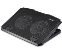 Hama "Black Metal" Laptop Cooler, Tilting, Quiet, 2 Fans, 40 cm (15.6"), blk