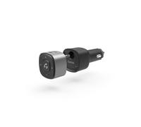 Hama Bluetooth Receiver for Car Radio with Hands-Free Kit and Car USB Charger 12 V (AUX Bluetooth Adapter Audio with 3.5 mm Jack Plug, Up to 7 Hours Wireless Music Playing, 5.5 Hours Calls)