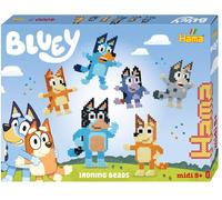 Hama Bluey Gift Box, Iron on Fuse Bead Set, 4000 Beads with 2 Square Pegboards,