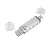 Hama C-Laeta 64Gb Usb-A/Usb-C Memory Pen Metal Casing Otg 40Mb/S Silver