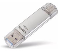 Hama "C-Laeta" USB Flash Drive, 32GB, Silver