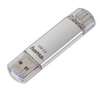 Hama "C-Laeta" USB Flash Drive, 32GB, Silver
