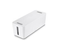 Hama Cable Box, Maxi, Integrated Cable Management (Cable Box for Power Strip, Easy Cable Management for Office and Home, Storage of Chargers, Hard Drives etc., with Rubber Feet) White