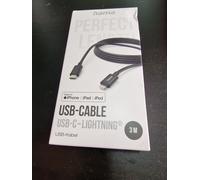 HAMA Cable Charge, Usb-C - Lightning, 3 M, Black