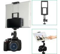 Hama Camera Hot Shoe Adapter 1/4" + Smartphone Tablet Holder Stand Tripod