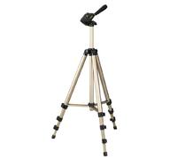 Hama Camera Tripod Star 700 EF | Lightweight with 3-Way Head | Photo Tripod with 42.5-125cm Height | Tripod Including Carrying Case | Camera Tripod Suitable for SLR and System Cameras | Champagne