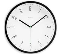Hama "Capri Wall Clock, Quartz Clock, Analogue, Modern, Ø 25 cm, Black