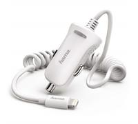 Hama Car Charger Spiral Cable For Apple iPhone 14 13 12 11 Pro Max Mini SE Etc