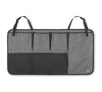 Hama Car Trunk Organiser for Rear Panel, Black/Grey