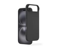 Hama Case for iPhone 17 Air (Mobile Phone Case, Shockproof, Scratch-Resistant, Elegant Protective Case for Back, Soft, Slim, Soft Surface, Wireless Charging Compatible) Black
