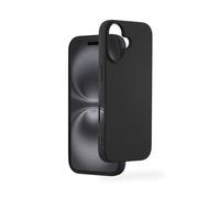 Hama Case for iPhone 17 (Mobile Phone Case, Shockproof, Scratch-Resistant, Elegant Protective Case for Back, Soft, Slim, Soft Surface, Wireless Charging Compatible) Black