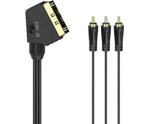 Hama Cavo Adattatore Scart Plug - 3 RCA Plugs