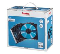 Hama Cd/Dvd/Blu-Ray Slim Jewel Cases X100 Transparent/Black