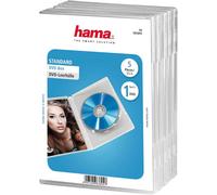 Hama CD/DVD Cases | 5 Pieces Per Pack | Booklet Holder Inside | Clear