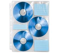 Hama CD/DVD/Disc Index Sleeves, For 60 CDs, Transparent