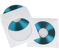 Hama CD/DVD Pack of 100 Paper Protective Storage Sleeves | White