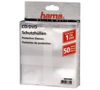 Hama CD/DVD Protective Sleeves, Pack of 50 50 discs Transparent
