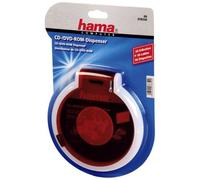 Hama CD/DVD-ROM - DISPENSER WITH 50 Adhesive, Transparent Red