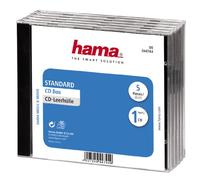 Hama CD Jewel Case | Pack of 5 | Transparent/Black