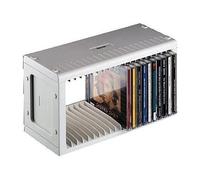 Hama 20 Cd Rack - Plastic Storage Box Fitting 20 Cds In Cases GREY