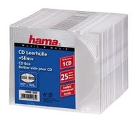 Hama Slim CD Cases | Pack of 25 | Transparent