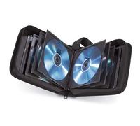 Hama CD Wallet for 20 Discs | CD/DVD/Blu-Ray | Folder for Storage, Space-Saving for the Office, Car and at Home | Black