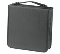 Hama CD Wallet for 208 Discs | CD/DVD/Blu-Ray | Folder for Storage, Space-Saving for the Office, Car and at Home | Black