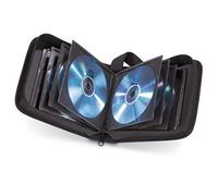 Hama CD Wallet for 32 Discs | CD/DVD/Blu-Ray | Folder for Storage, Space-Saving for The Office, Car and at Home | Black