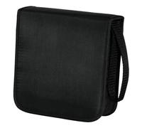 Hama CD Wallet for 40 Discs | CD/DVD/Blu-Ray | Folder for Storage, Space-Saving for the Office, Car and at Home | Black
