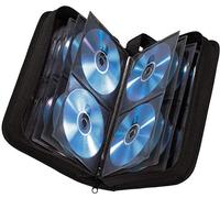Hama CD Wallet for 80 Discs | CD/DVD/Blu-Ray | Folder for Storage, Space-Saving for the Office, Car and at Home | Black