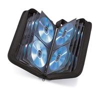 Hama CD Wallet for 80 Discs | CD/DVD/Blu-Ray | Folder for Storage, Space-Saving for the Office, Car and at Home | Black