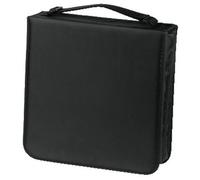 Hama CD Wallet for 208 Discs | CD/DVD/Blu-Ray | Folder for Storage, Space-Saving for the Office, Car and at Home | Black