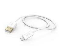 Hama Charging Cable USB A to Lightning (iPhone Charging Cable, Lightning Cable, iPhone 14 13 12 11 Pro Max Plus Mini SE XS Max XR X 8 7, iPad Pro Air Mini, iPod, MFI Certified, Gold-Plated, 1.5 m)