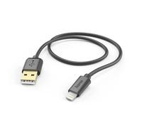 Hama Charging Cable USB A to Lightning (iPhone Charging Cable, Lightning Cable, iPhone 14 13 12 11 Pro Max Plus Mini SE XS Max XR X 8 7, iPad Pro Air Mini, iPod, MFI Certified, Gold-Plated, 1.5 m)