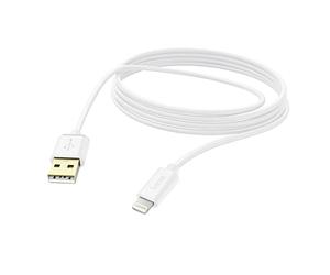 Hama Charging/Data Cable, Lightning, 3 m, white